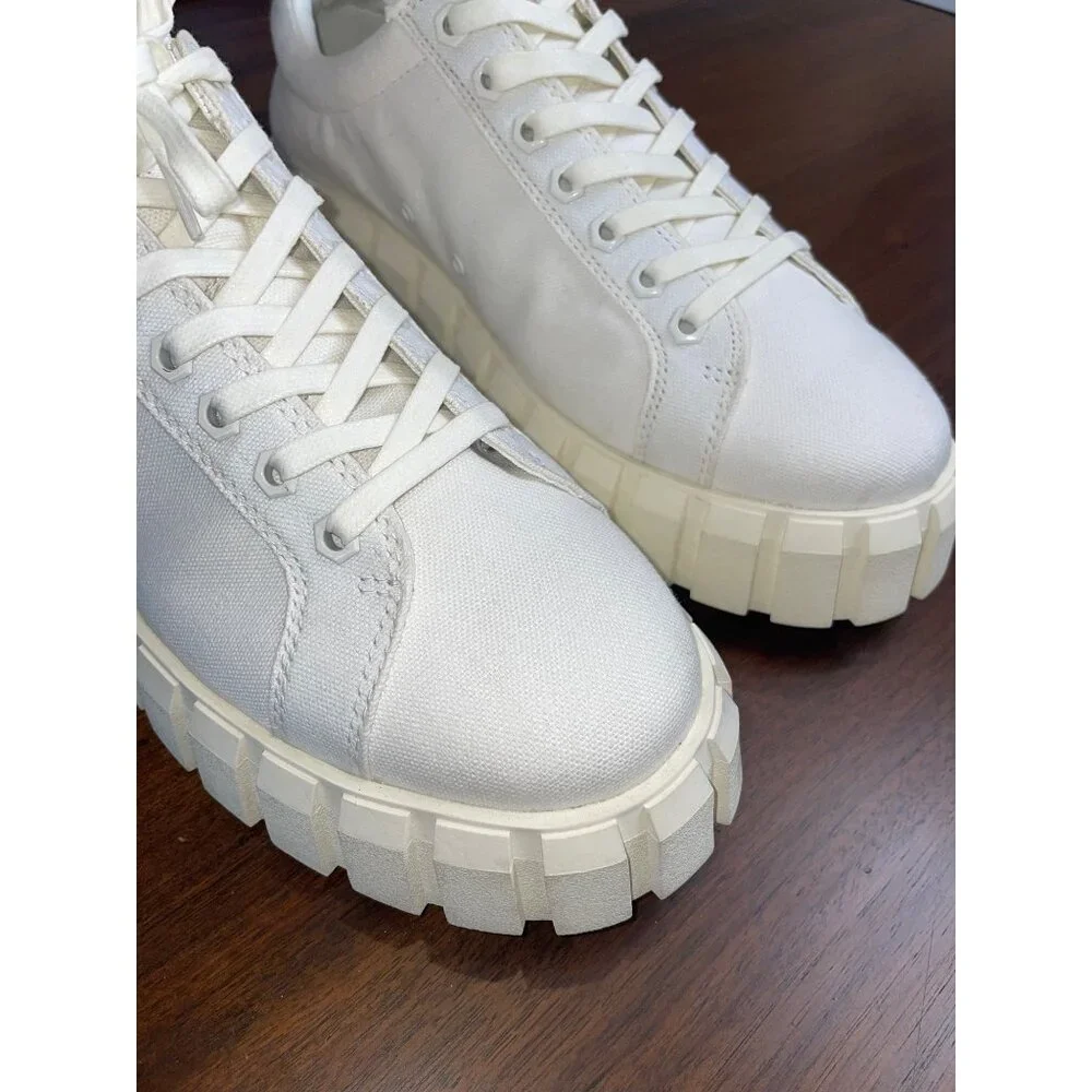 Eytys Odessa Canvas Sneakers in White 41 10 Womens New Nib With Box shoes